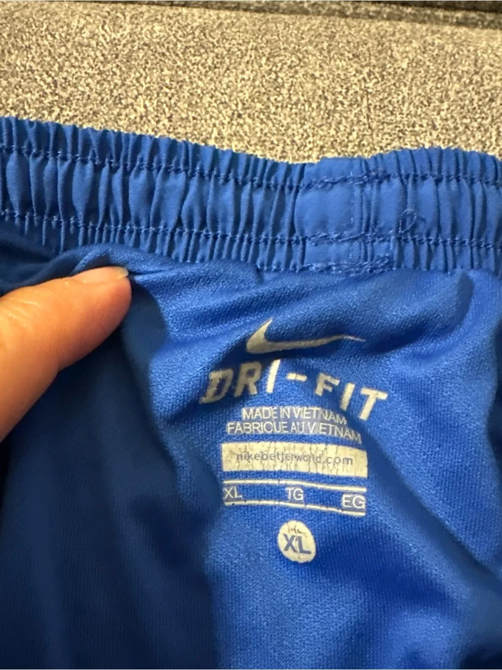 NIKE LOT OF 2 BLUE WOMENS XL RUNNING ATHLETIC SHORTS EUC